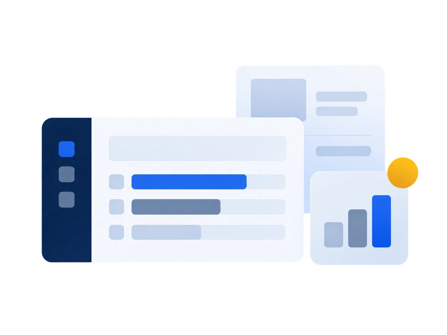 Abstrakte Darstellung digitaler Unternehmensprozesse